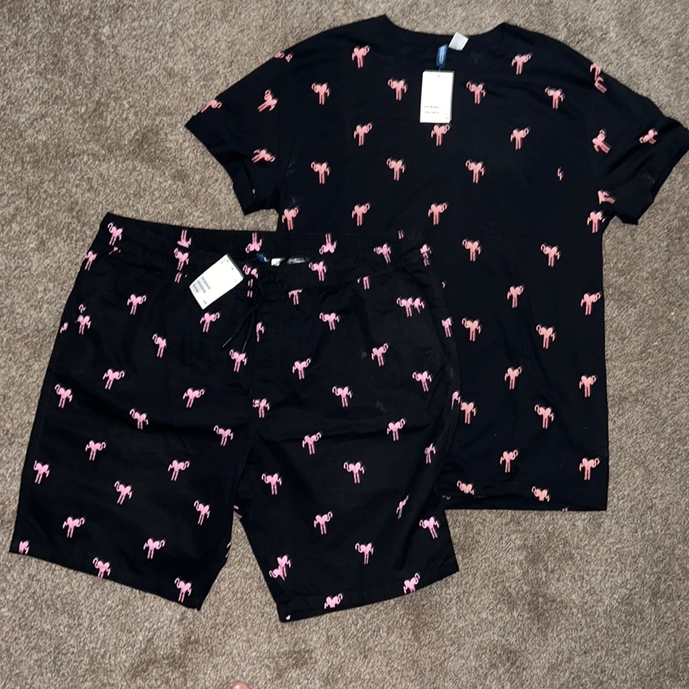 BUNDLE H&M Divided shirt and shorts